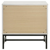 Sonora 2-drawer Nightstand Bedside Table White from Coaster - Luna Furniture