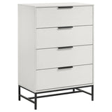 Sonora 4-drawer Bedroom Chest White from Coaster - Luna Furniture