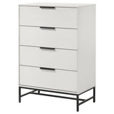 Sonora 4-drawer Bedroom Chest White from Coaster - Luna Furniture