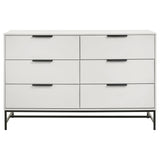 Sonora 6-drawer Bedroom Dresser White from Coaster - Luna Furniture