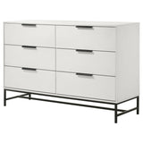 Sonora 6-drawer Bedroom Dresser White from Coaster - Luna Furniture