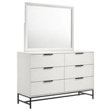 Sonora 6-drawer Dresser with Mirror White from Coaster - Luna Furniture