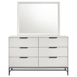 Sonora 6-drawer Dresser with Mirror White from Coaster - Luna Furniture