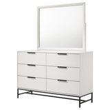 Sonora 6-drawer Dresser with Mirror White from Coaster - Luna Furniture