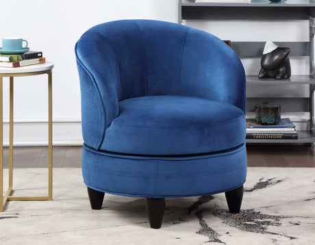 Sophia Swivel Accent Chair, Blue Velvet - SOH850BV