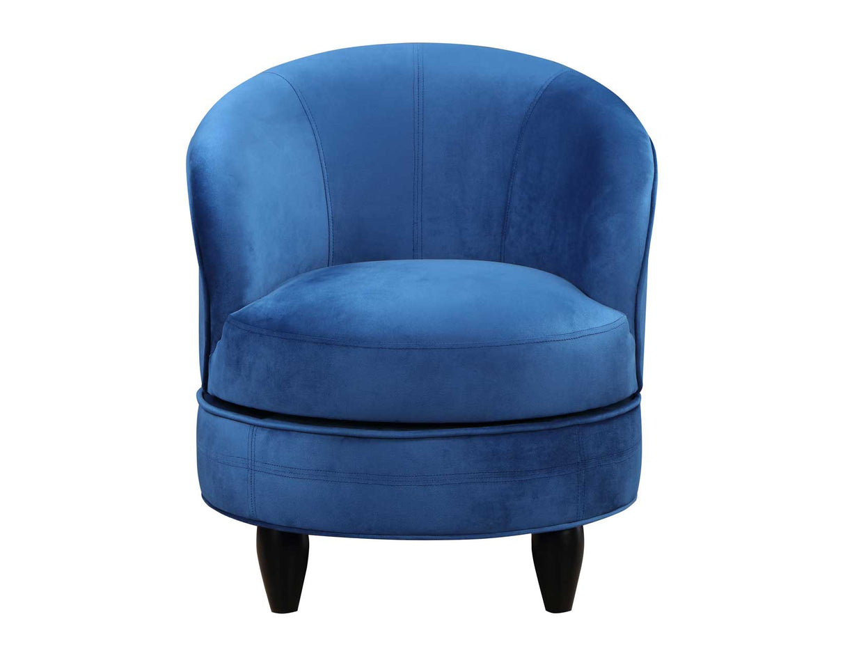 Sophia Swivel Accent Chair, Blue Velvet - SOH850BV