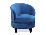 Sophia Swivel Accent Chair, Blue Velvet - SOH850BV