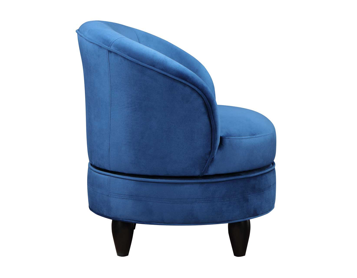 Sophia Swivel Accent Chair, Blue Velvet - SOH850BV