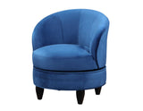 Sophia Swivel Accent Chair, Blue Velvet - SOH850BV