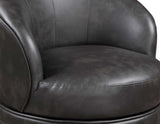 Sophia Swivel Accent Chair, Gray Leatherette - SOH850GL