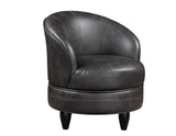 Sophia Swivel Accent Chair, Gray Leatherette - SOH850GL