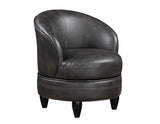 Sophia Swivel Accent Chair, Gray Leatherette - SOH850GL