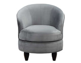 Sophia Swivel Accent Chair, Gray Velvet - SOH850GV