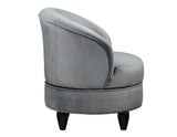 Sophia Swivel Accent Chair, Gray Velvet - SOH850GV