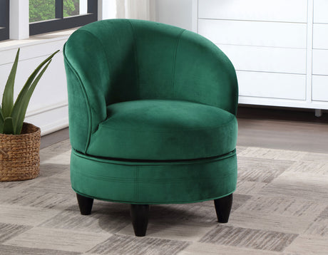 Sophia Swivel Accent Chair, Green Velvet - SOH850GNV