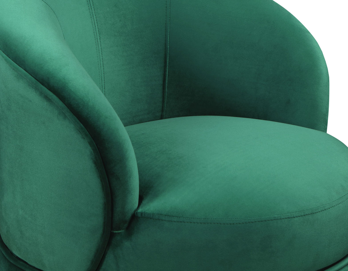 Sophia Swivel Accent Chair, Green Velvet - SOH850GNV