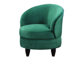 Sophia Swivel Accent Chair, Green Velvet - SOH850GNV