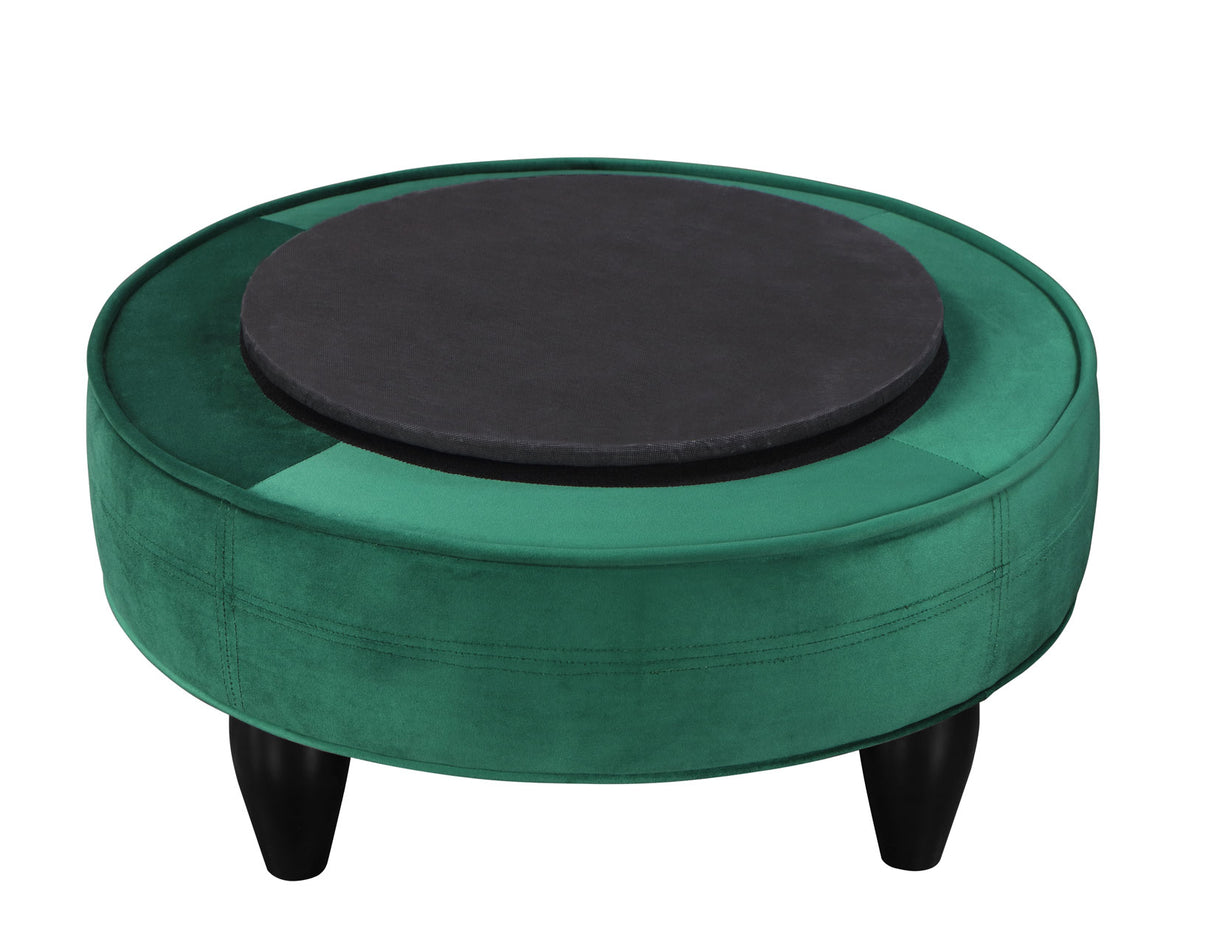 Sophia Swivel Accent Chair, Green Velvet - SOH850GNV