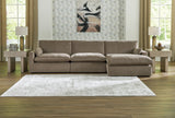 Sophie 3-Piece Sectional with Ottoman in Cocoa - PKG016444