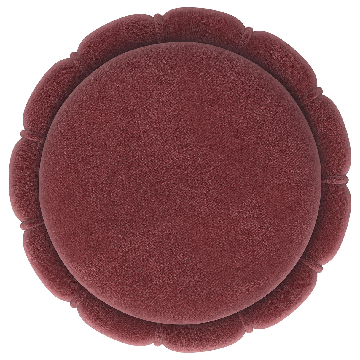 Sora Upholstered Round Ottoman Pink from Coaster - Luna Furniture