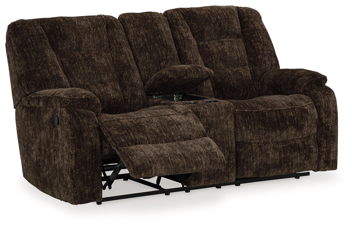 Soundwave Sofa, Loveseat and Recliner in Chocolate - PKG015549