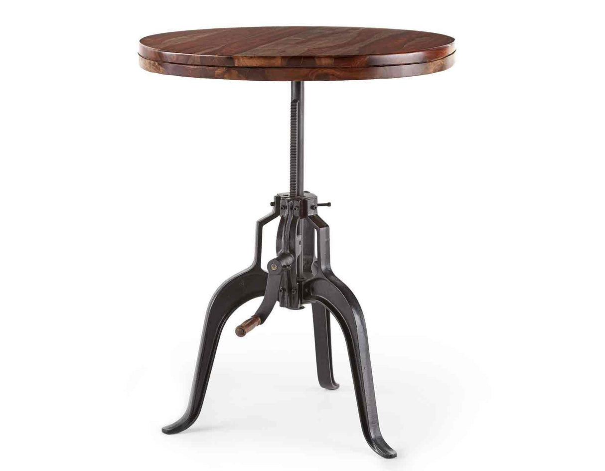 Sparrow 30-inch Round Crank Table from Steve Silver - Luna Furniture