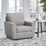 Stairatt Chair and Ottoman in Anchor - PKG016467