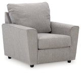 Stairatt Chair and Ottoman in Anchor - PKG016467