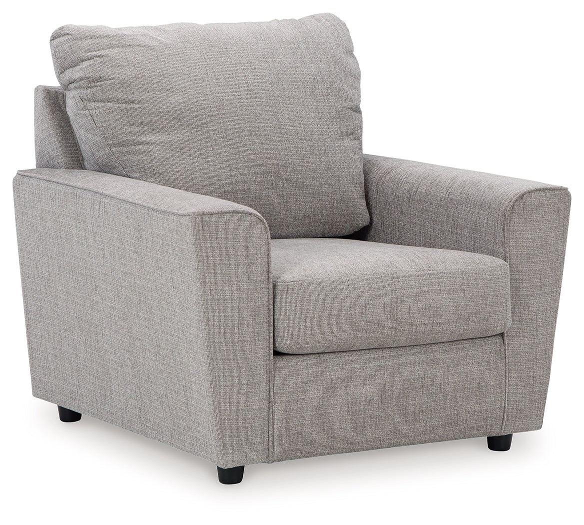 Stairatt Sofa, Loveseat, Chair and Ottoman in Anchor - PKG016469