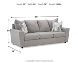 Stairatt Sofa, Loveseat, Chair and Ottoman in Anchor - PKG016469