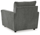 Stairatt Sofa, Loveseat, Chair and Ottoman in Gravel - PKG014497