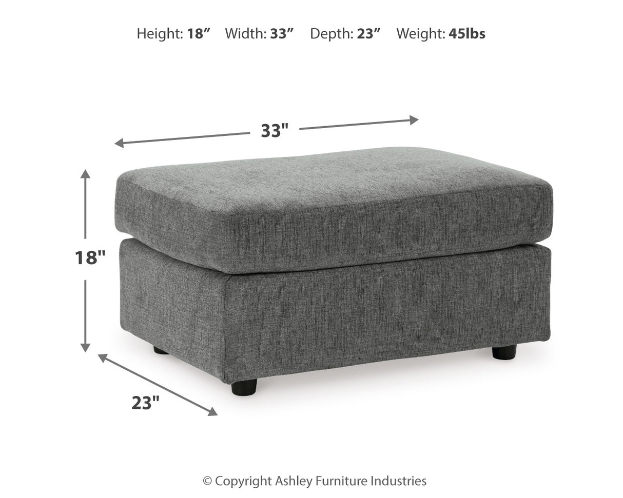 Stairatt Sofa, Loveseat, Chair and Ottoman in Gravel - PKG014497