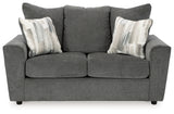 Stairatt Sofa, Loveseat, Chair and Ottoman in Gravel - PKG014497