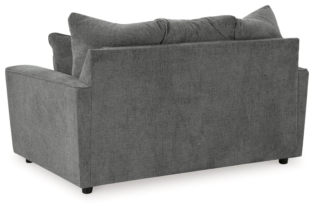 Stairatt Sofa, Loveseat, Chair and Ottoman in Gravel - PKG014497