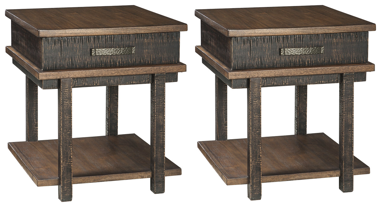 Stanah 2 End Tables in Two-tone - PKG008497