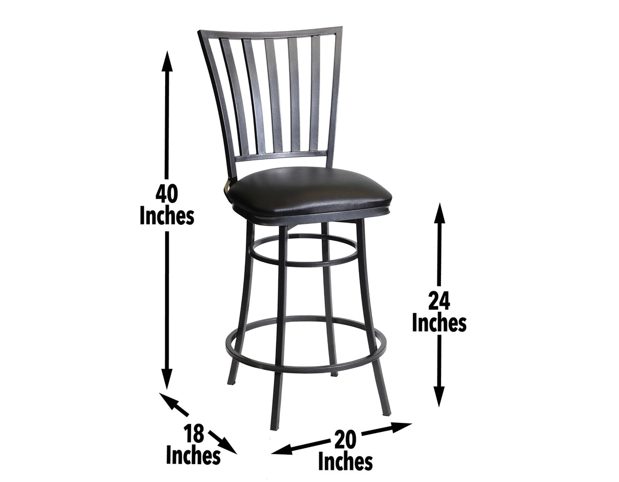 Stellan 24″ Counter Stool, Swivel from Steve Silver - Luna Furniture