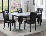 Sterling 5 Piece Faux-Marble Top Dining(Table & 4 Side Chairs) from Steve Silver - Luna Furniture