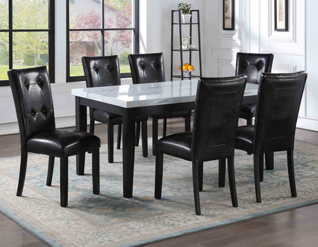 Sterling 5 Piece Faux-Marble Top Dining(Table & 4 Side Chairs) - SET | SN500T | SN500S(4)