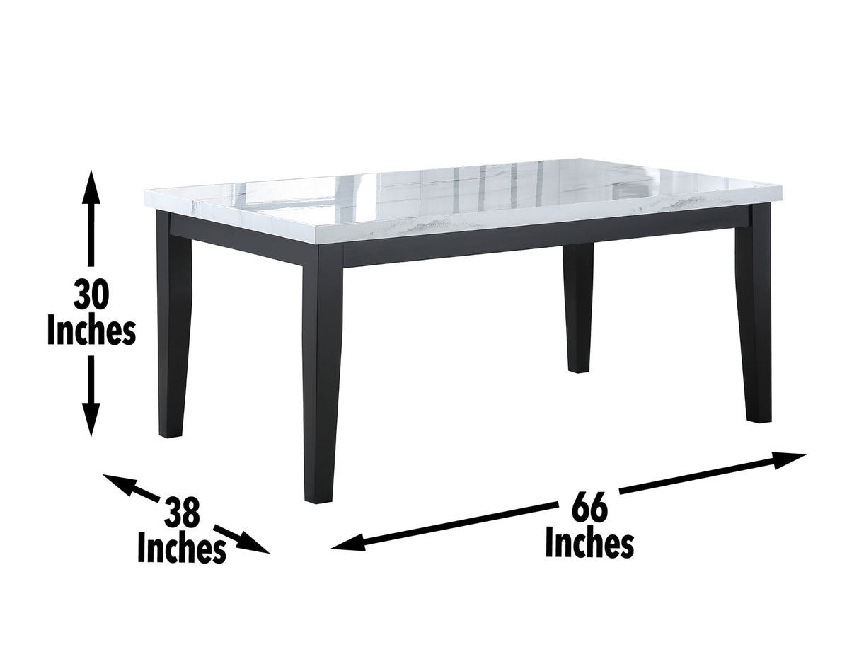 Sterling 66-inch Faux-Marble Dining Table from Steve Silver - Luna Furniture