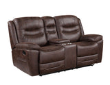 Stetson Manual Reclining Console Loveseat from Steve Silver - Luna Furniture