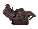 Stetson Manual Reclining Console Loveseat from Steve Silver - Luna Furniture