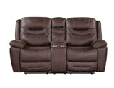 Stetson Manual Reclining Console Loveseat from Steve Silver - Luna Furniture