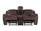 Stetson Manual Reclining Console Loveseat from Steve Silver - Luna Furniture