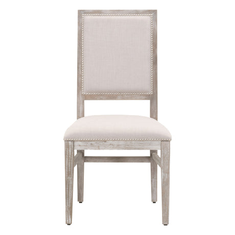 Dexter Dining Chair in Stone Linen, Natural Gray, Set of 2 - 6017.NG/STO-SLV