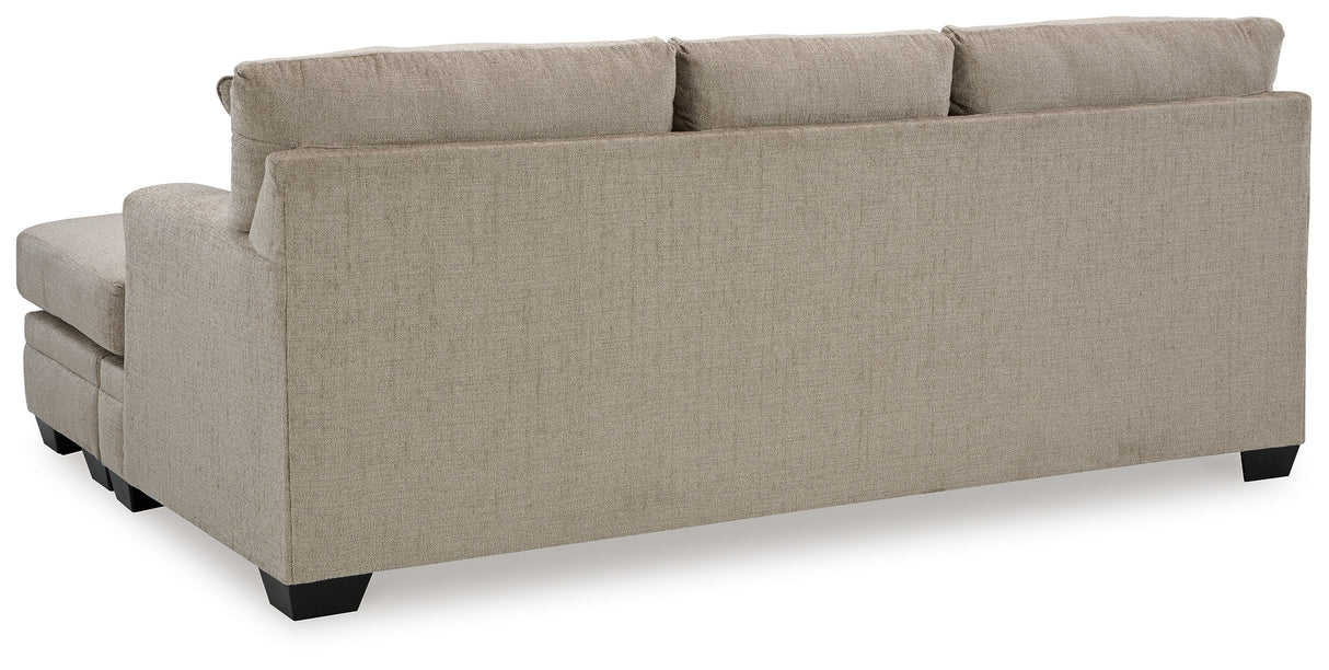 Stonemeade Sofa Chaise, Chair, and Ottoman in Taupe - PKG018537