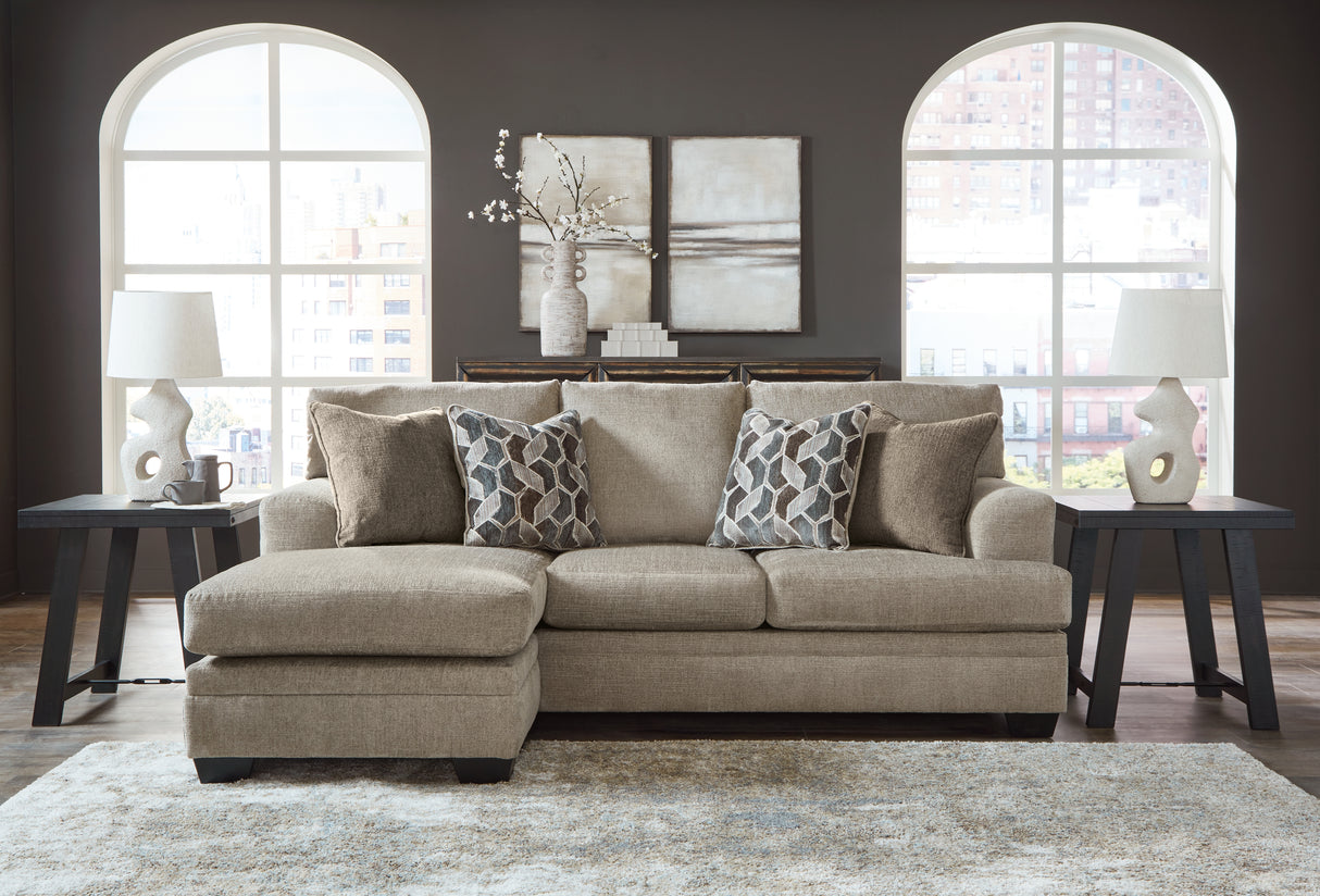 Stonemeade Sofa Chaise, Chair, and Ottoman in Taupe - PKG018537