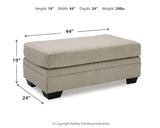 Stonemeade Sofa Chaise, Chair, and Ottoman in Taupe - PKG018537