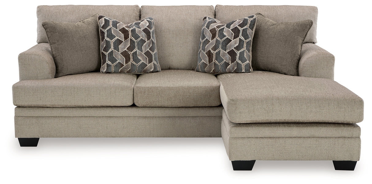 Stonemeade Sofa Chaise, Chair, and Ottoman in Taupe - PKG018537