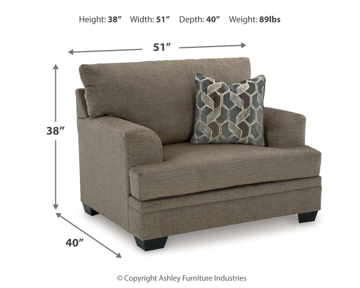 Stonemeade Sofa, Loveseat, Chair and Ottoman in Nutmeg - PKG018540