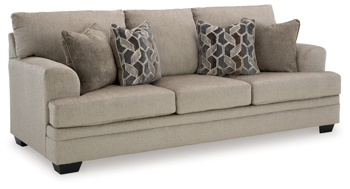 Stonemeade Sofa, Loveseat, Chair and Ottoman in Taupe from Ashley - Luna Furniture